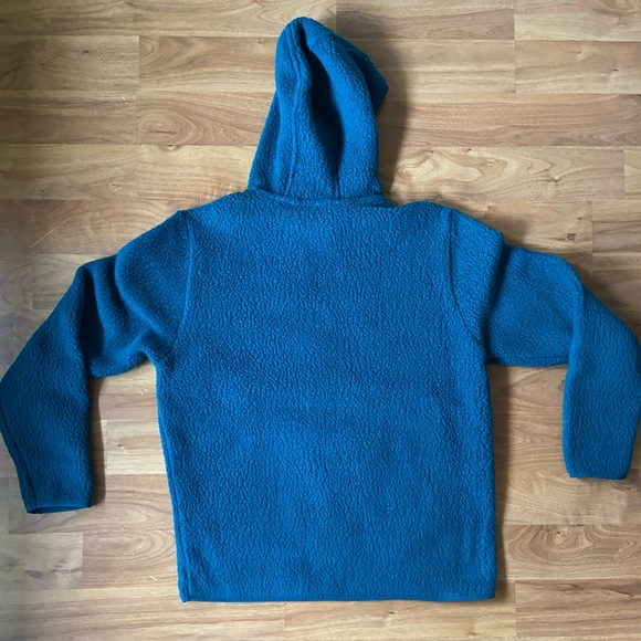 Patagonia Retro Pile Fleece 1/2 half zip Pullover Dark Borealis Green Men Medium - Picture 4 of 7